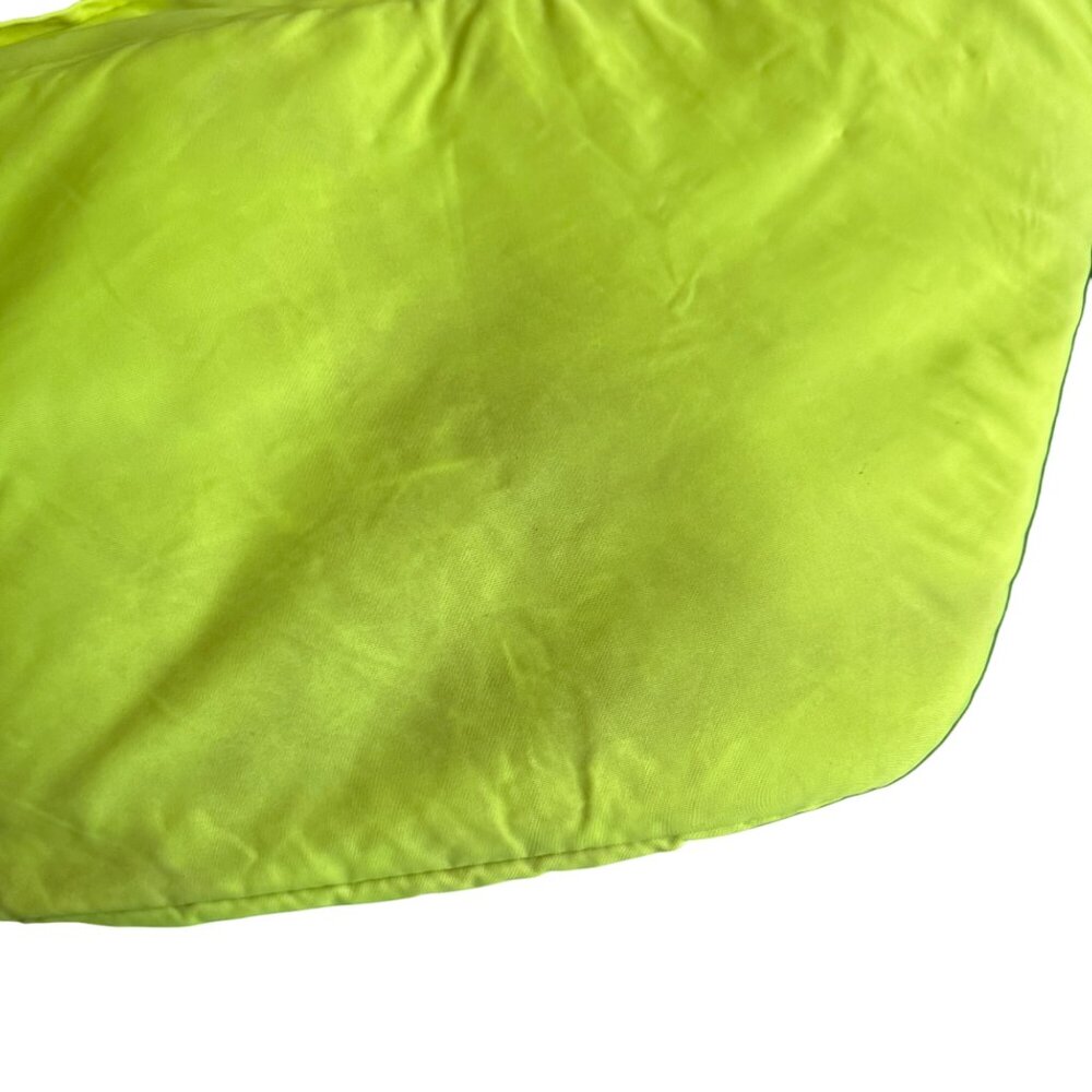Pink Dolphin Oversized Neon Yellow Waist Bag With Blue Strap - Picture 7 of 8